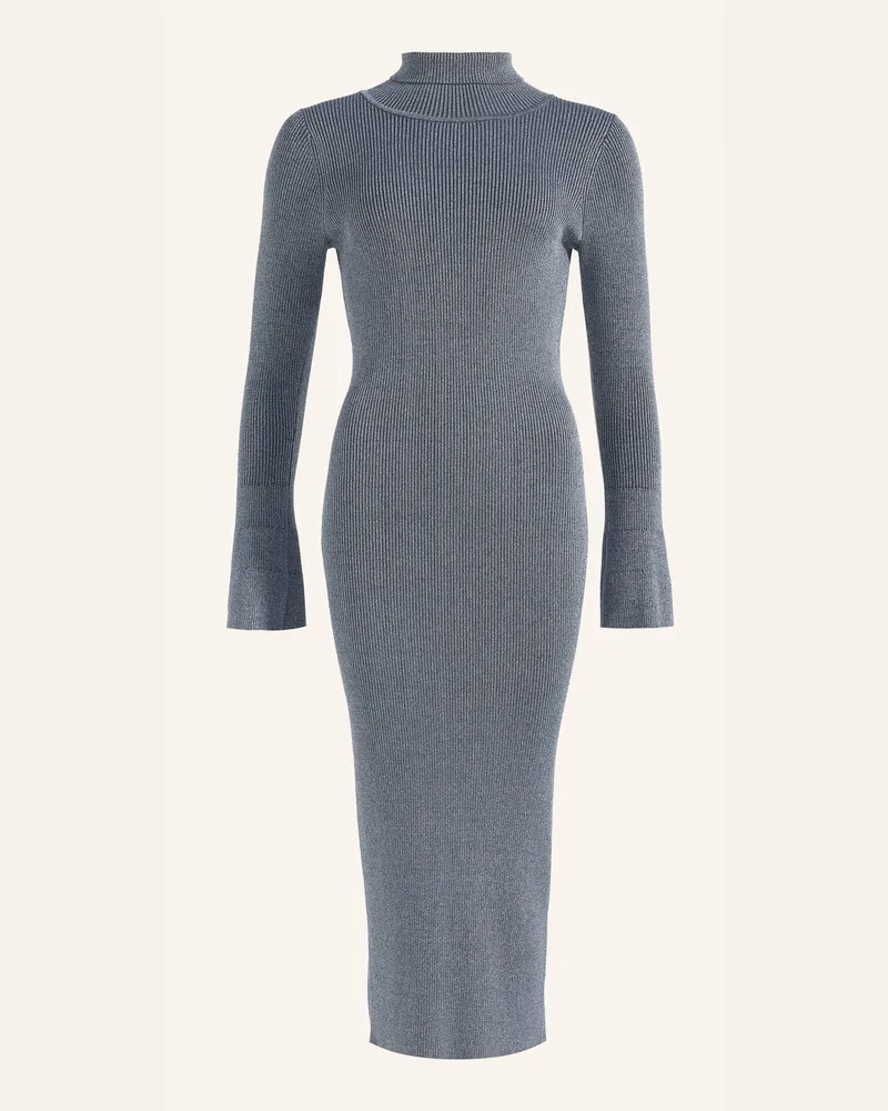 ADLYSH Strickkleid Metallic Elegance Dress grau Blau