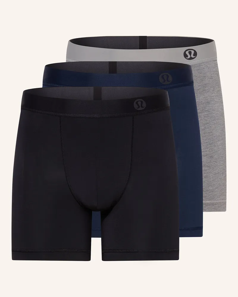 LULULEMON 3er-Pack Boxershorts AIM Schwarz