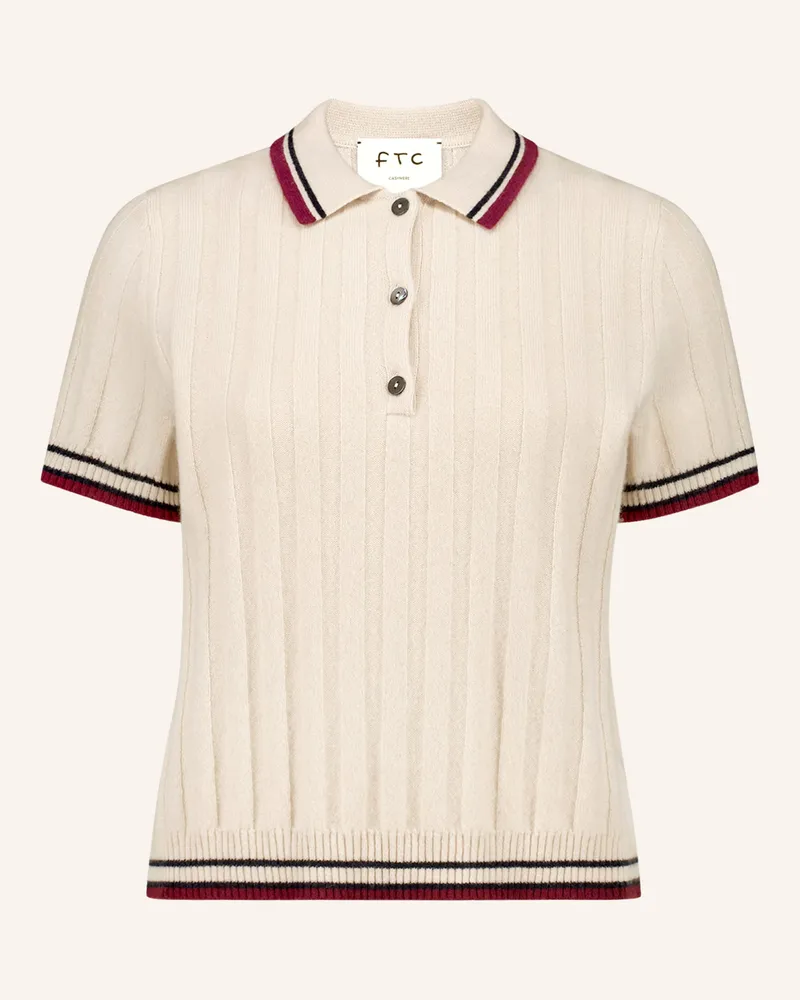 FTC Cashmere Strickshirt aus Cashmere Beige