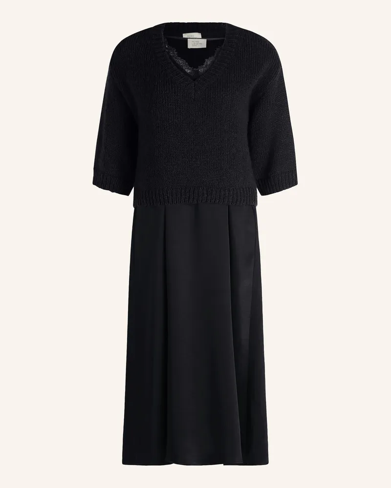 Vera Mont Set: Pullover Und Kleid schwarz Schwarz
