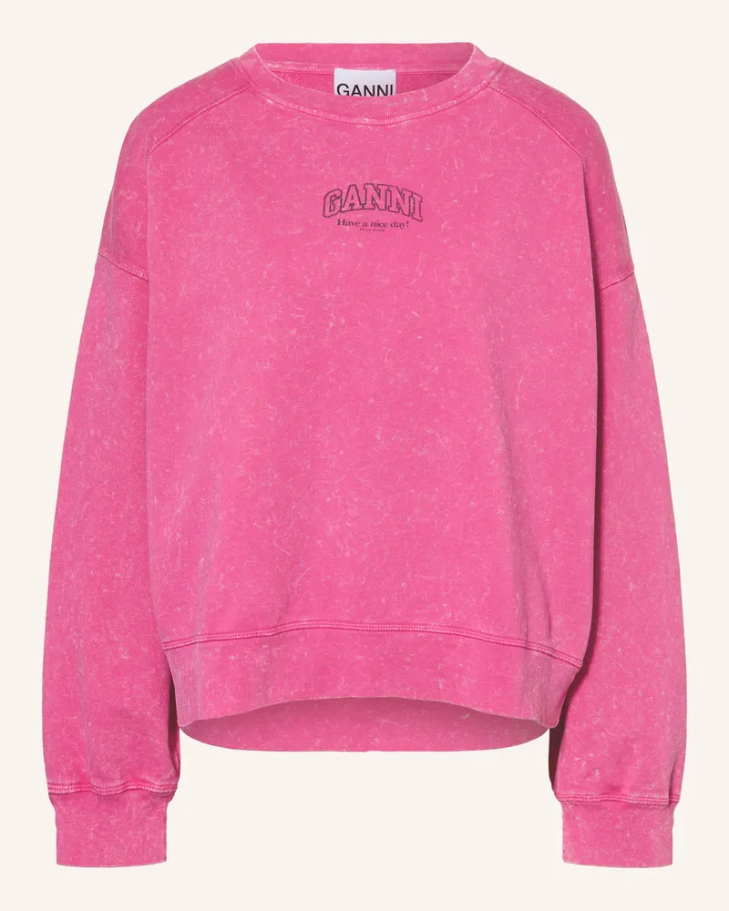 Ganni Sweatshirt pink Pink