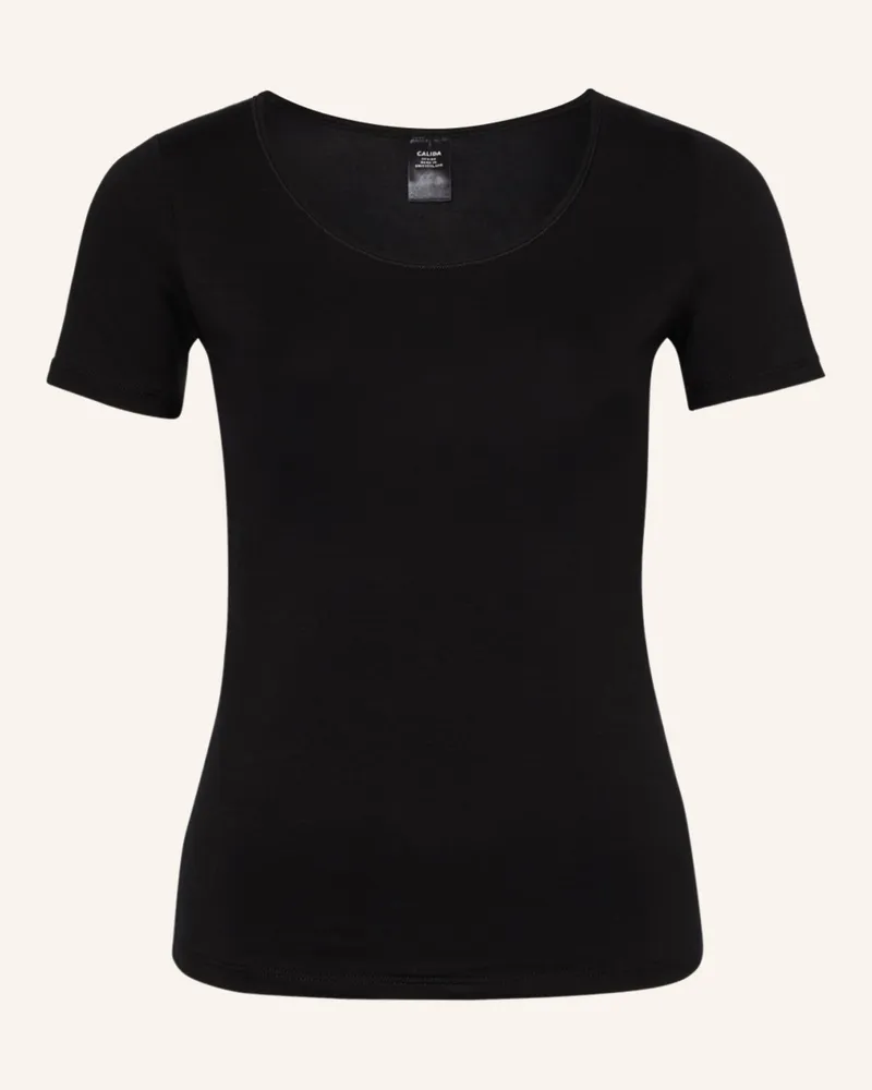 Calida T-Shirt Natural Comfort schwarz Schwarz