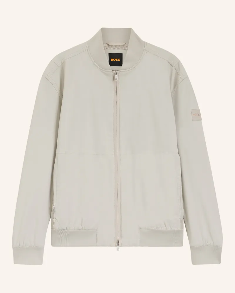 HUGO BOSS Casual Jacke Osurf Regular Fit grau Grau