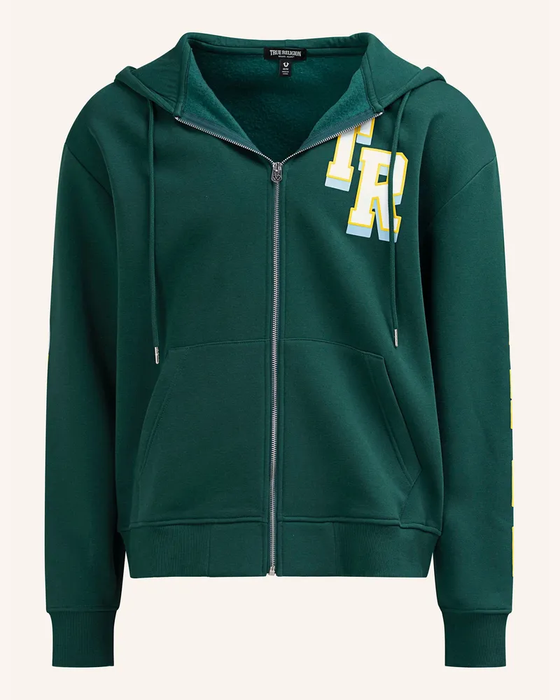 True Religion Sweatshirtjacke gruen Grün