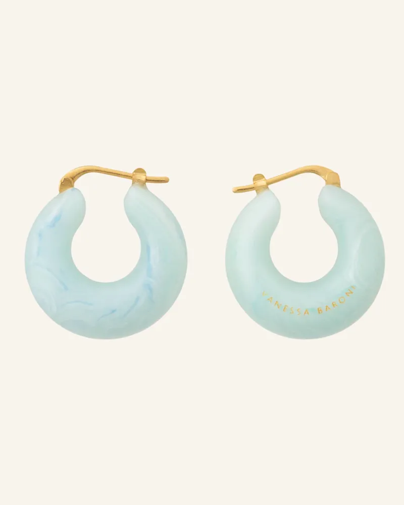 Vanessa Baroni Creolen CIRCLET EARRING CLOUD MARBLE by GLAMBOU Gold