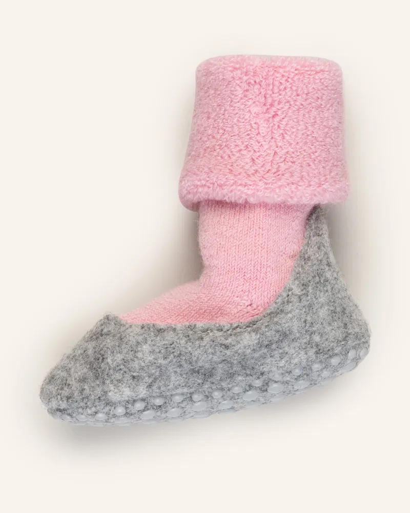 Falke Stopper-Socken Cosyshoe Aus Merinowolle beige Hellgrau