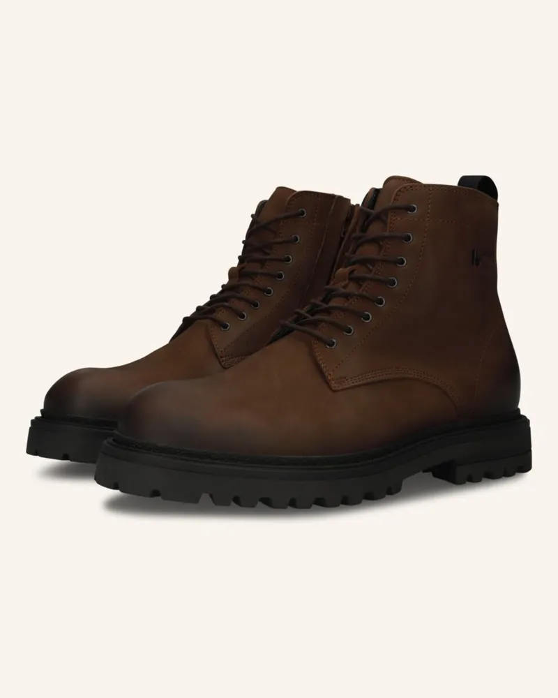 Blackstone Schnürboots braun Dunkelbraun