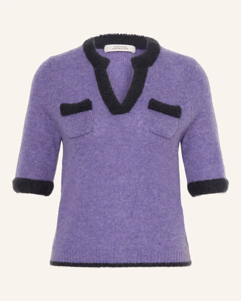 Dorothee Schumacher Strickshirt Luxury Love Aus Cashmere lila Lila