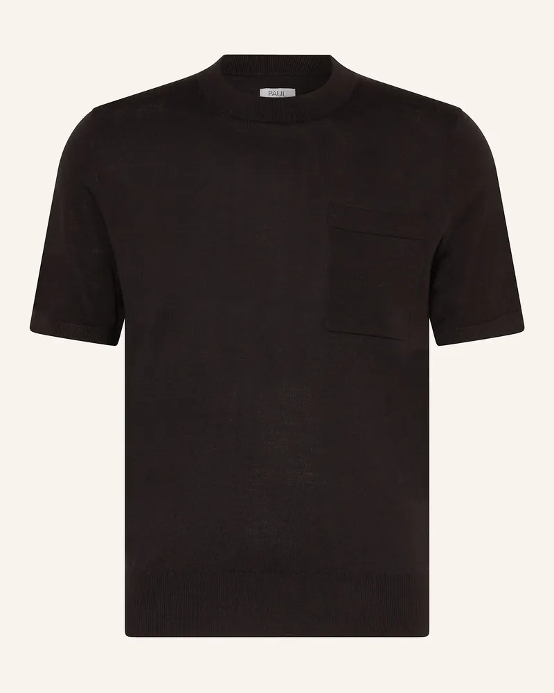 paul Strickshirt schwarz Schwarz