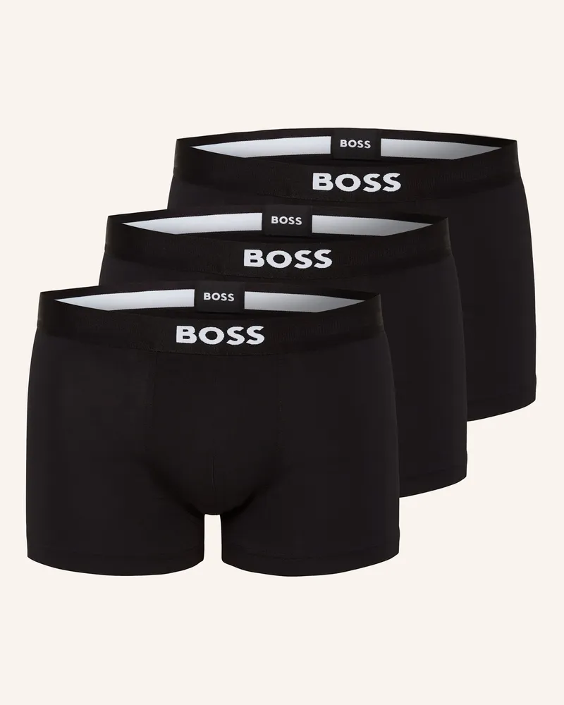 HUGO BOSS 3er-Pack Boxershorts One schwarz Schwarz