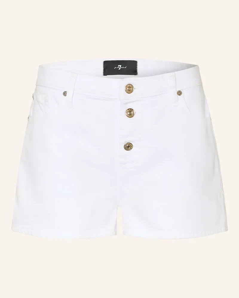 7 for all mankind Jeansshorts Easy weiss 45c