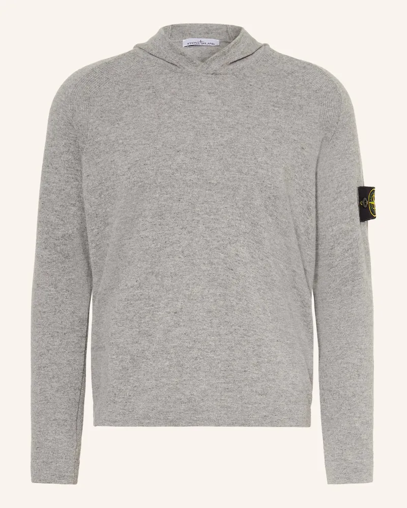 Stone Island Strick-Hoodie Grau