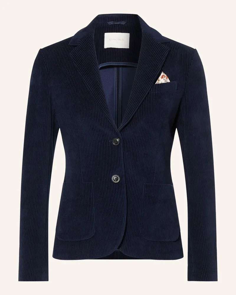 CIRCOLO 1901 Cordblazer blau Dunkelblau