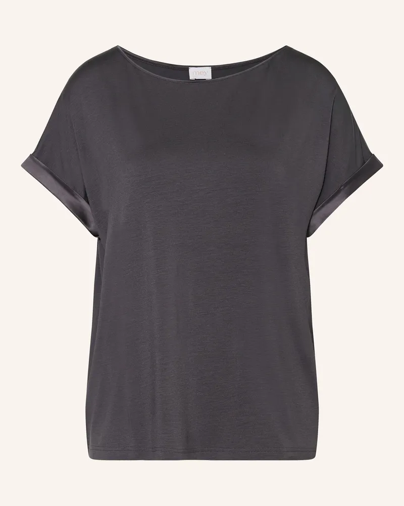 Mey Schlafshirt Serie Pure Chic grau Dunkelgrau