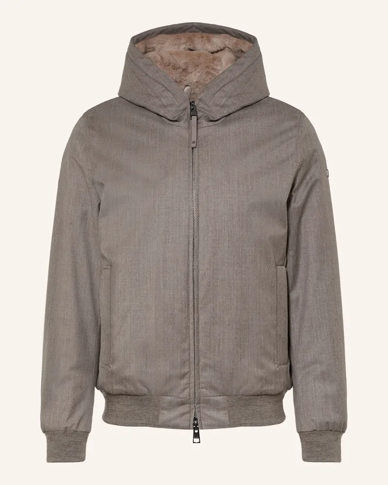 DUNO Jacke beige Grau