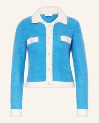 Princess goes Hollywood Strickjacke aus Mohair Blau