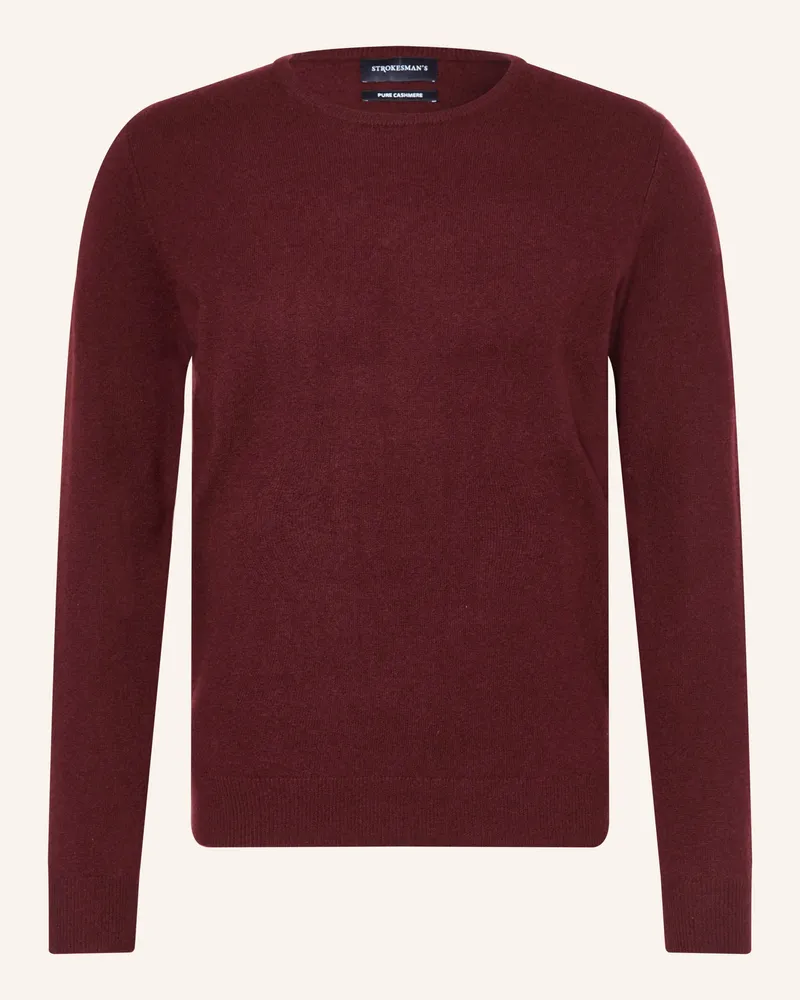 Strokesman's Strokesman Cashmere-Pullover rot Dunkelrot