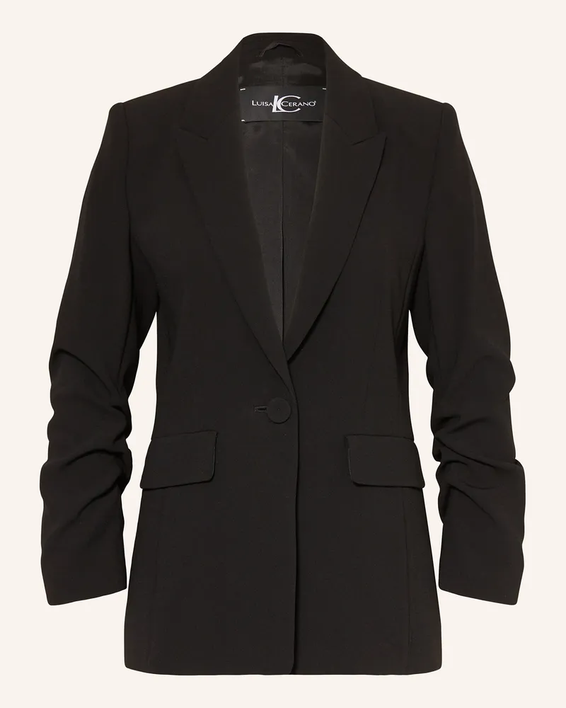 Luisa Cerano Satinblazer Schwarz