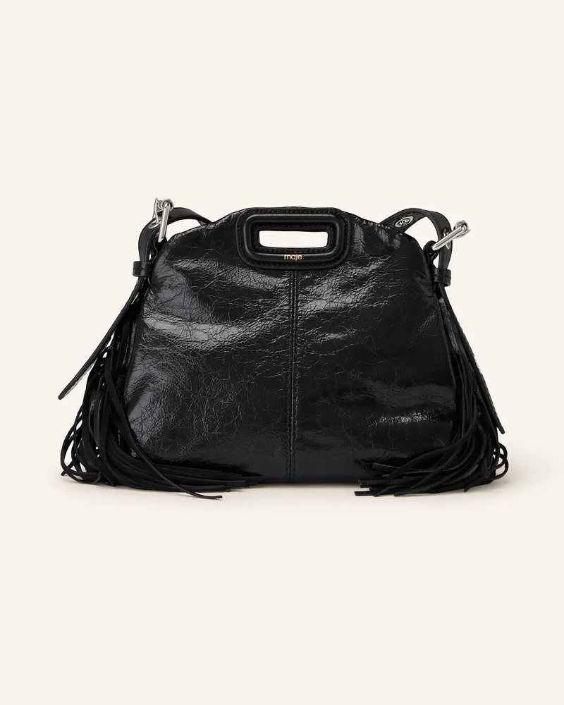 Maje Schultertasche Schwarz
