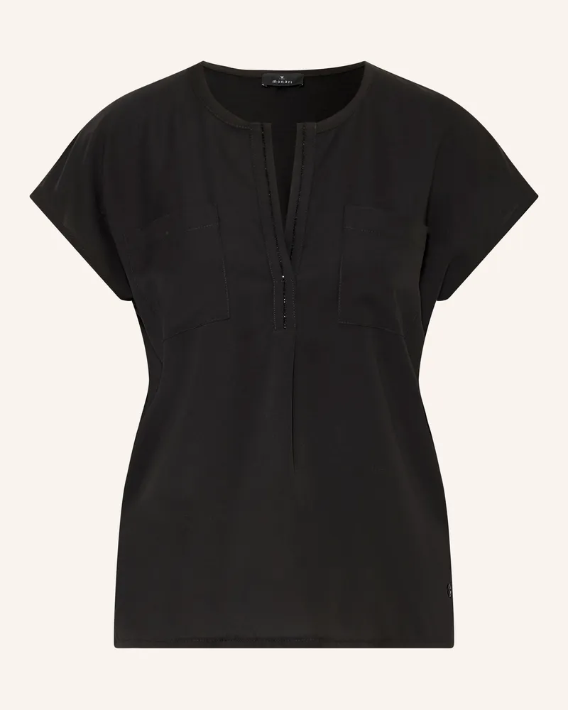monari Blusenshirt Mit Schmucksteinen schwarz Schwarz