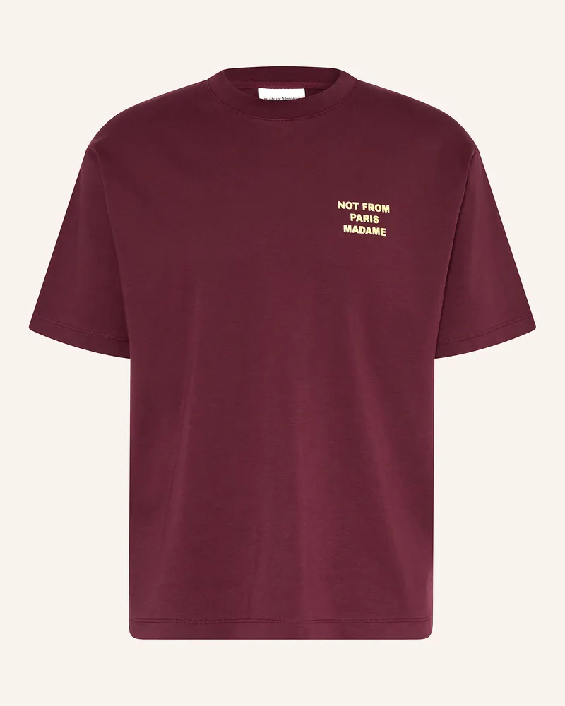 Drôle de Monsieur T-Shirt LE T-SHIRT SLOGAN Dunkelrot