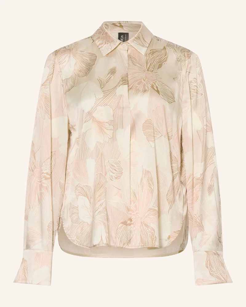 Marc Cain Schluppenbluse aus Seide mit Schmucksteinbesatz 217