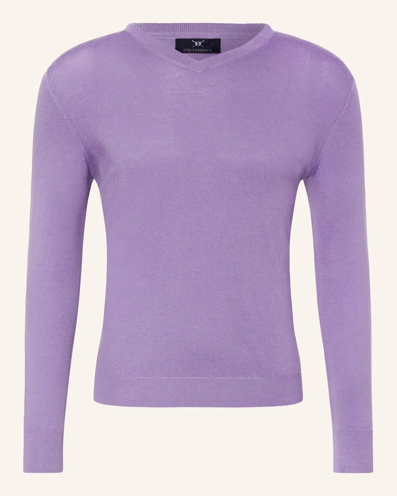 Strokesman's Pullover aus Merinowolle Helllila
