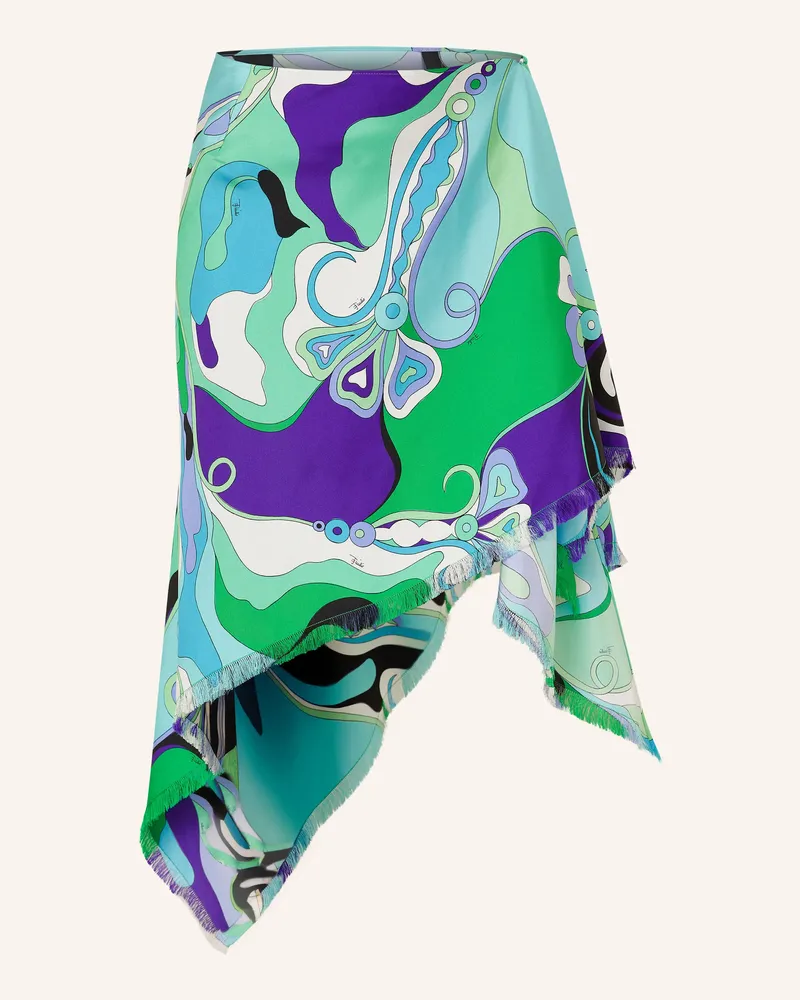 Emilio Pucci Seidenrock Türkis