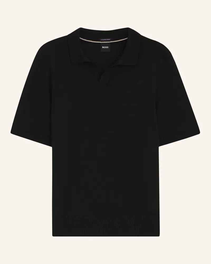 HUGO BOSS Pullover H-Lantoni Regular Fit schwarz Schwarz