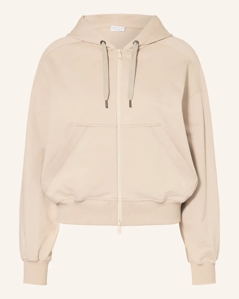 Brunello Cucinelli Sweatjacke beige Beige