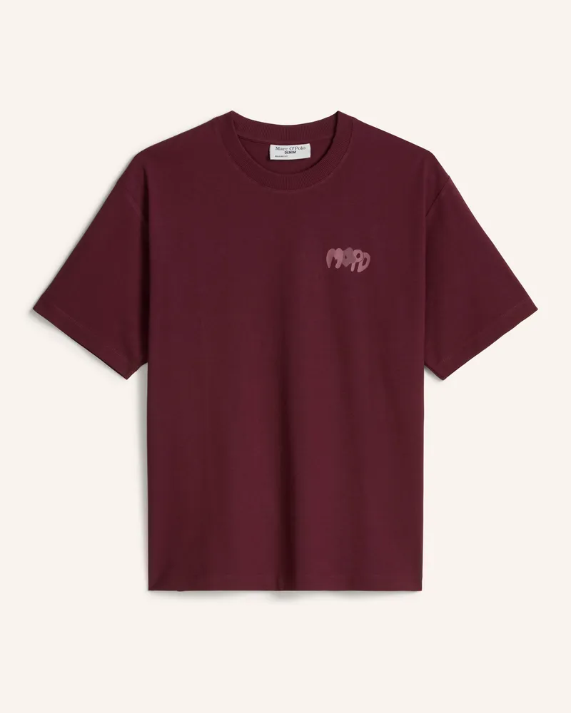 Marc O'Polo T-Shirt rot Dunkelrot