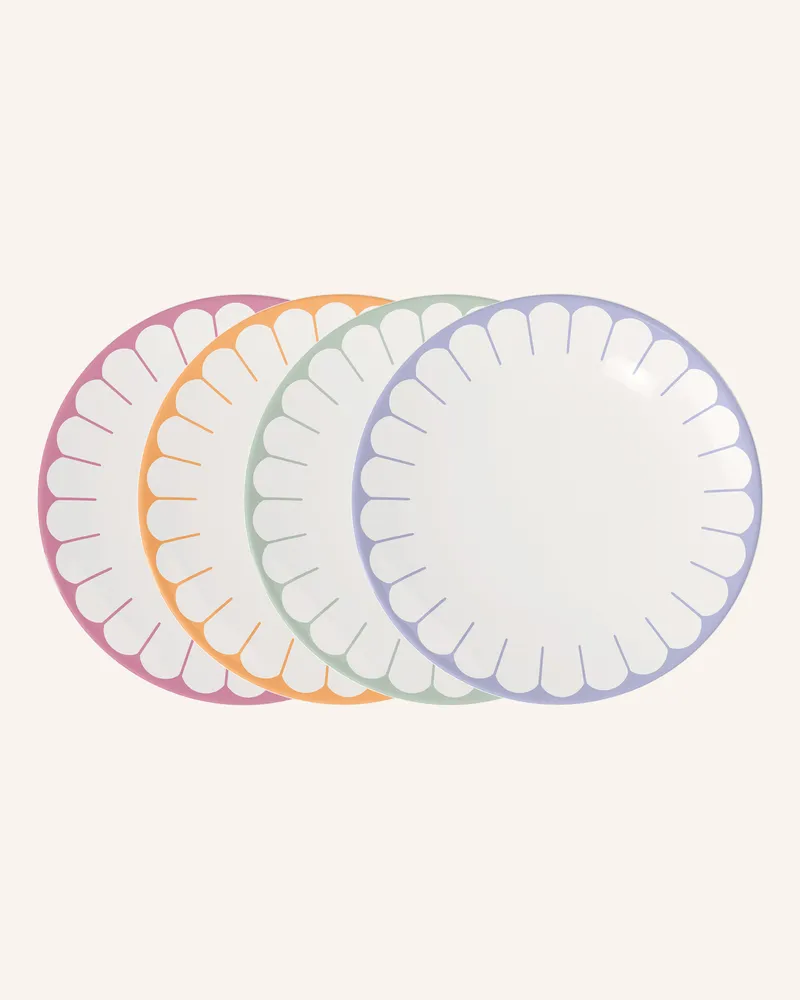 Villeroy & Boch Speiseteller 4tlg. Fleur Couleur weiss Gelb