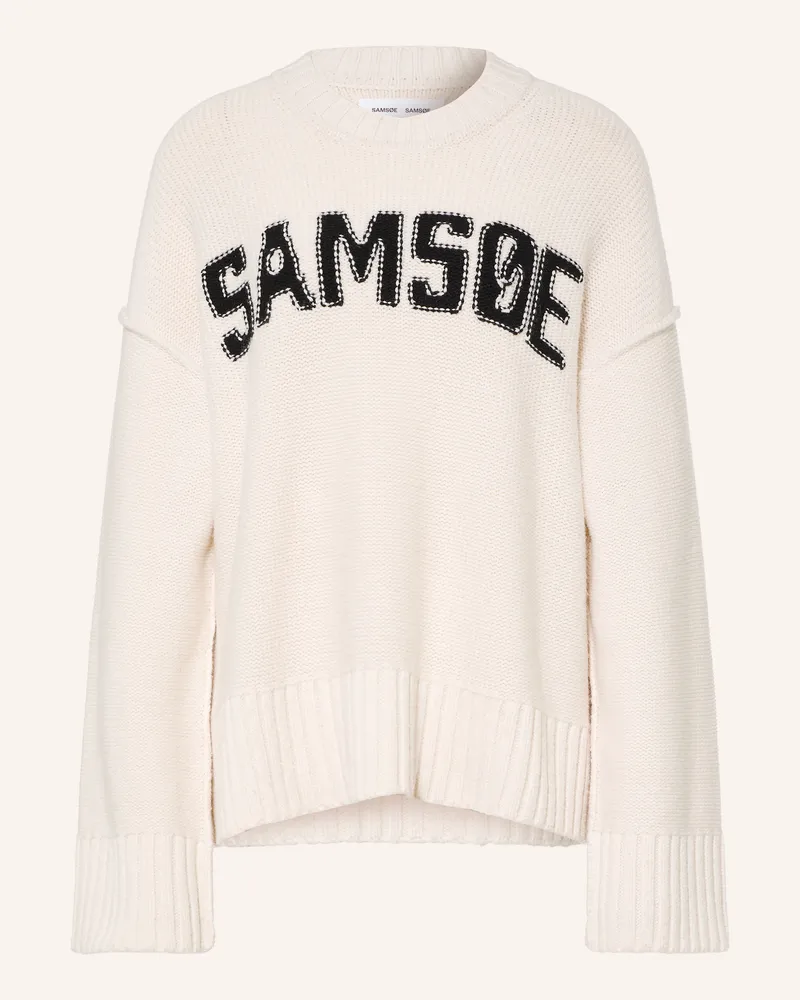 Samsøe & Samsøe Pullover Sakeiku weiss Ecru