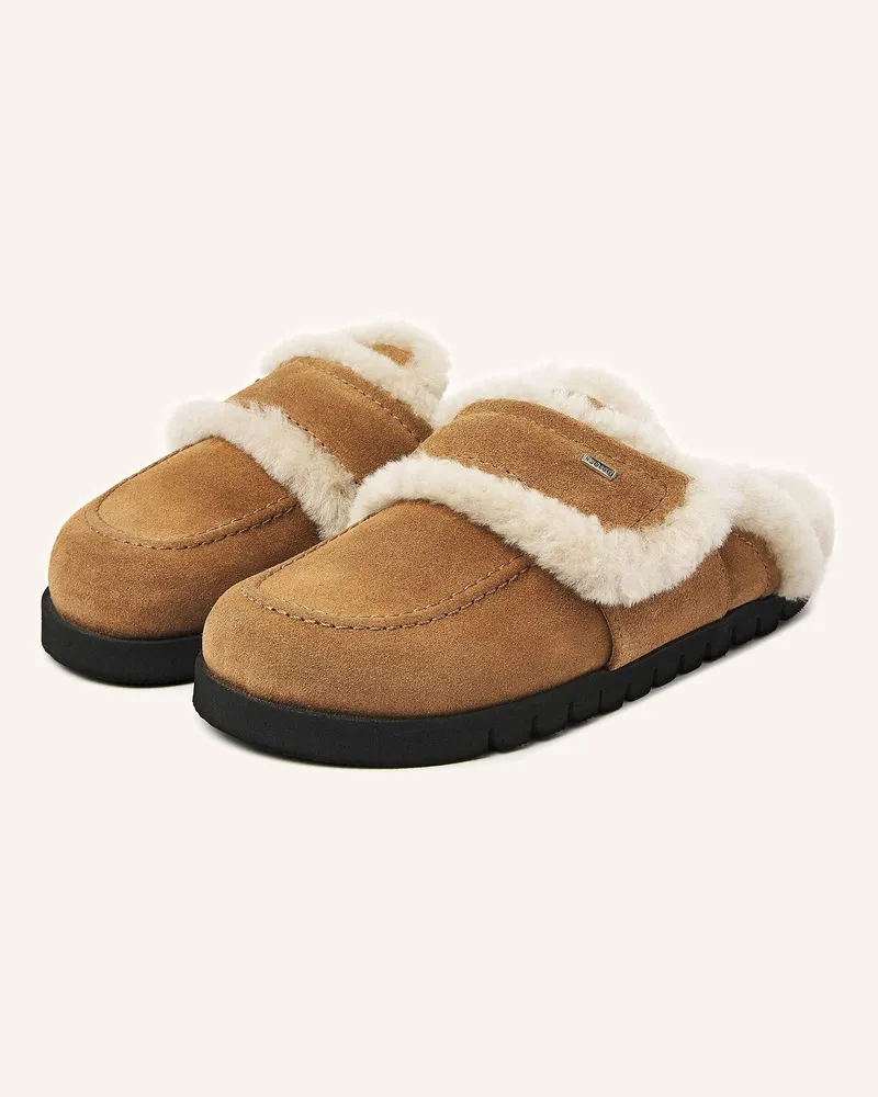 Nubikk Hausschuhe TEDDY FUR Cognac