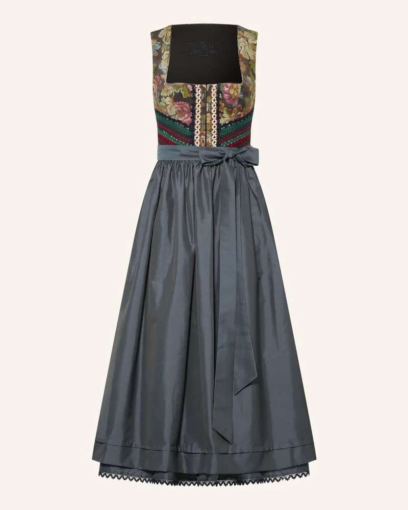 Sportalm Dirndl Haselbach Mit Spitze blau Dunkelblau