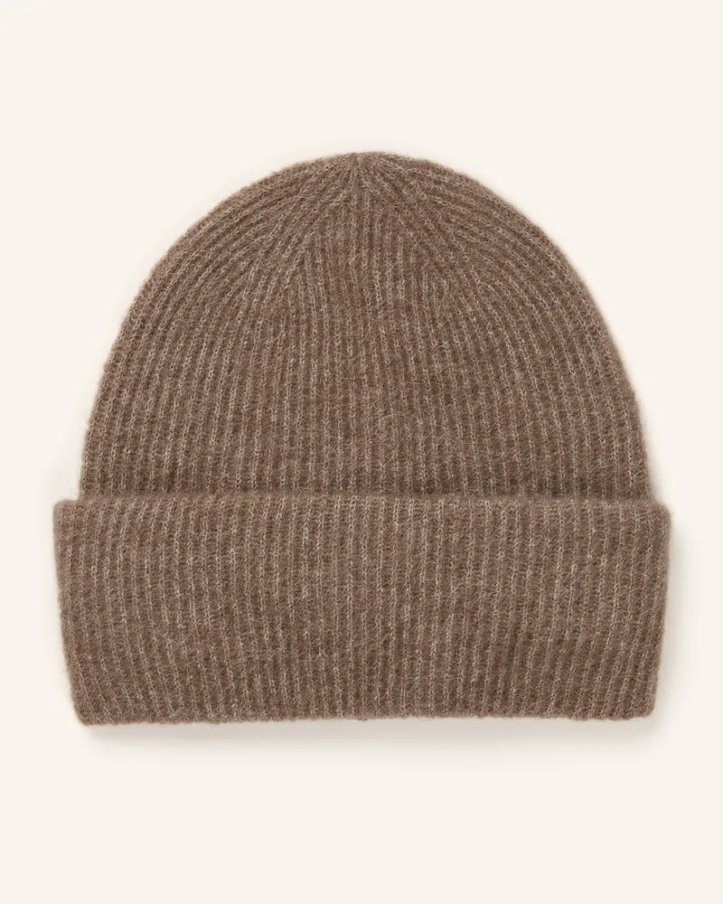 Samsøe & Samsøe Mütze Nor Mit Alpaka beige Braun
