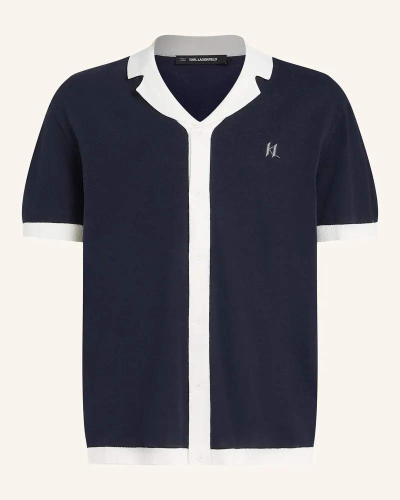 Karl Lagerfeld Poloshirt blau Dunkelblau