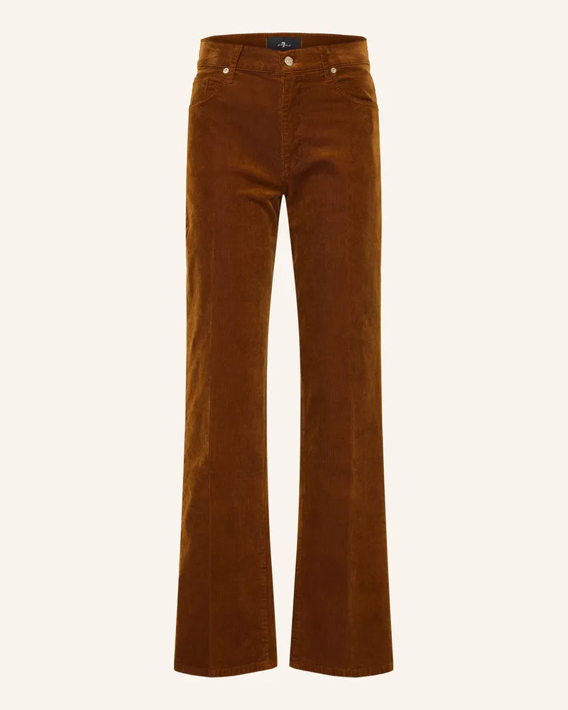 7 for all mankind Cordhose Stovepipe braun 3rr