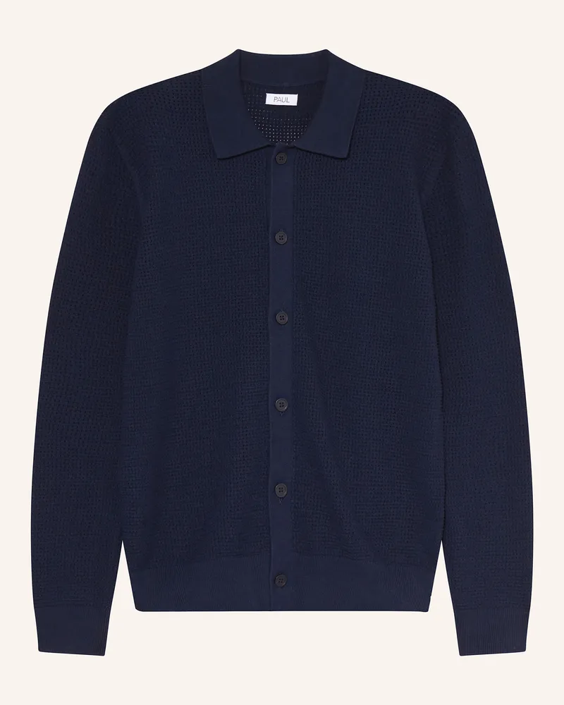 paul Strickjacke blau Dunkelblau