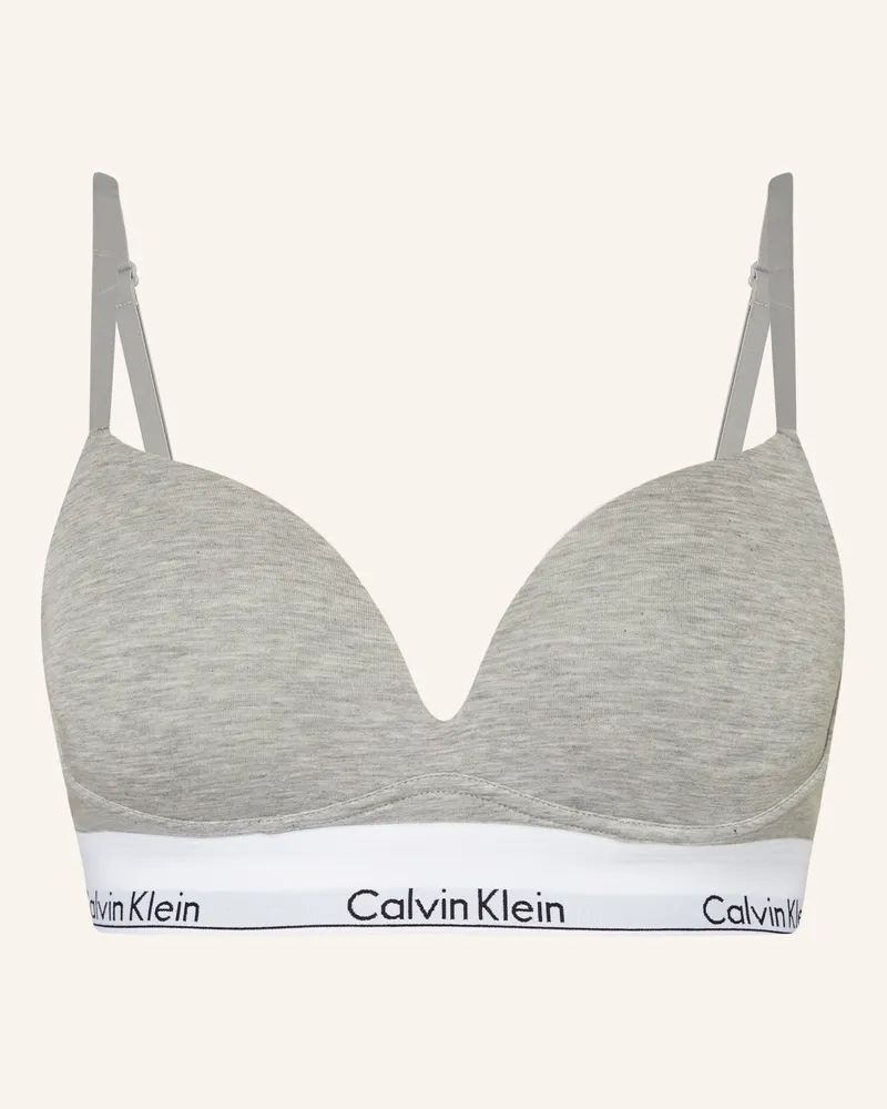 Calvin Klein Push-up-BH MODERN COTTON Hellgrau