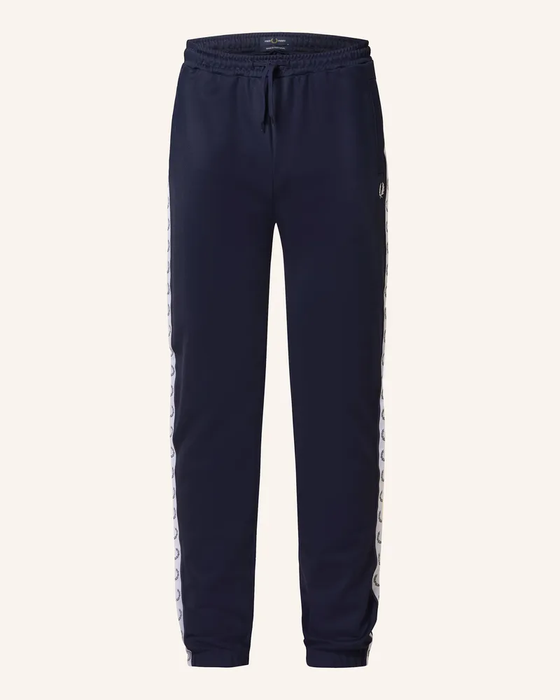 Fred Perry Track Pants mit Galonstreifen Dunkelblau