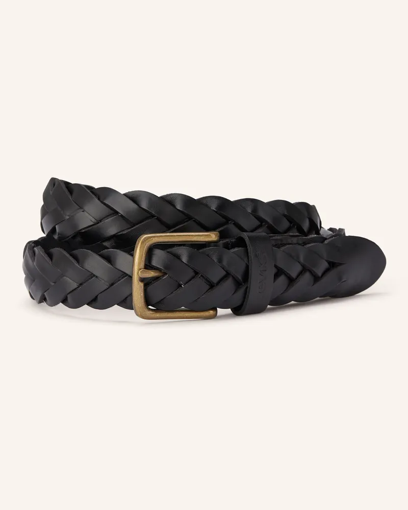 Levi's Ledergürtel Schwarz