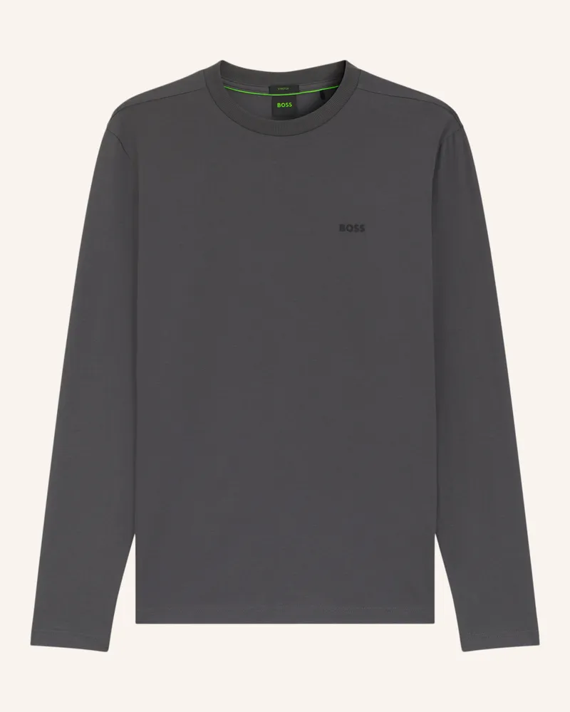 HUGO BOSS Longsleeve braun Grau