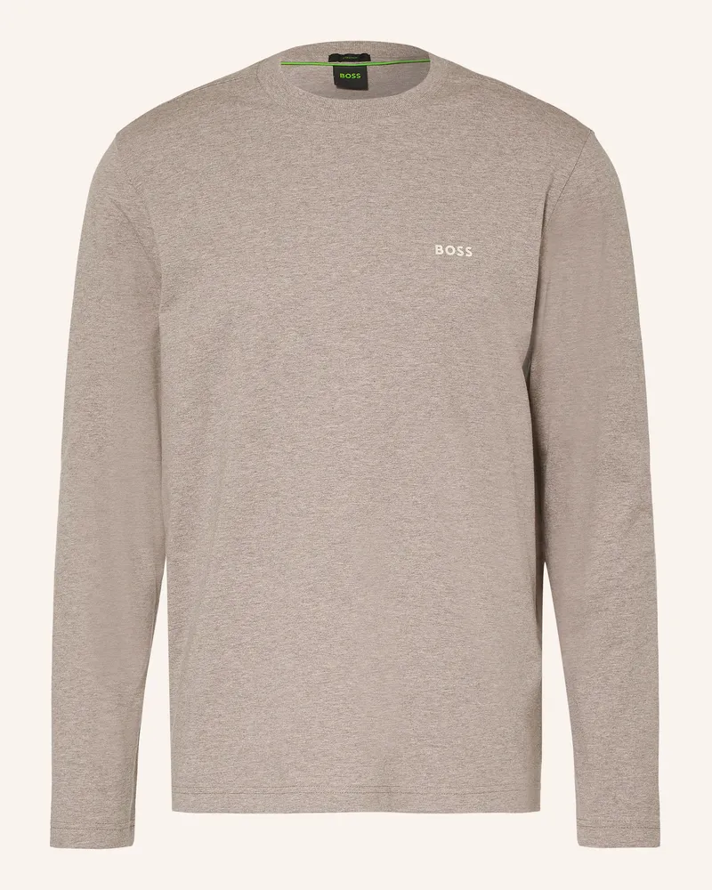 HUGO BOSS Longsleeve braun Grau