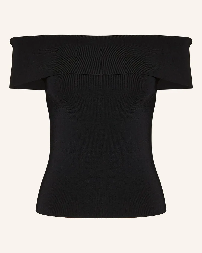 Maje Off-Shoulder-Top Schwarz