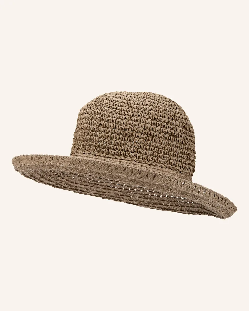 Seeberger Strohhut beige Taupe