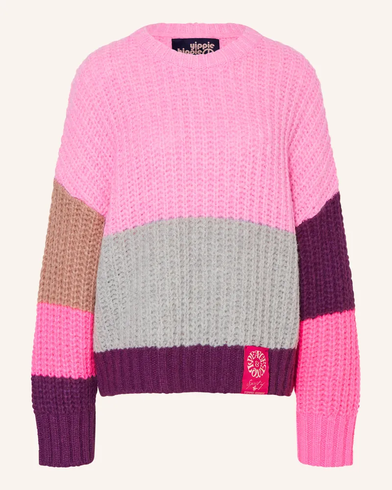 Yippie Hippie Oversized-Pullover Rosa
