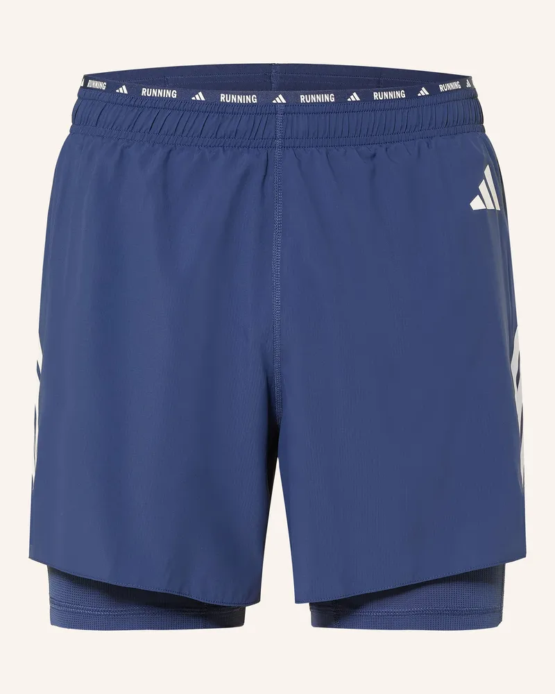 adidas 2-In-1-Laufshorts adi365 blau Schwarz
