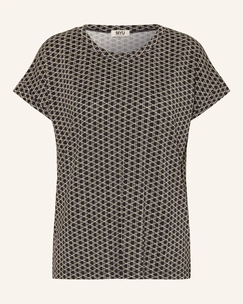 SIYU T-Shirt schwarz Schwarz