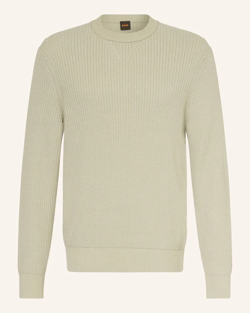 HUGO BOSS Pullover APOKKO Hellgrün